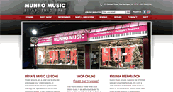 Desktop Screenshot of munromusic.com